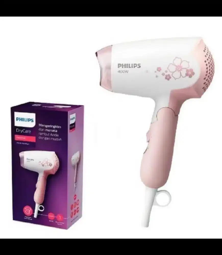 PRELOVED Hair Dryer 400W Lipat Original – Pink Putih