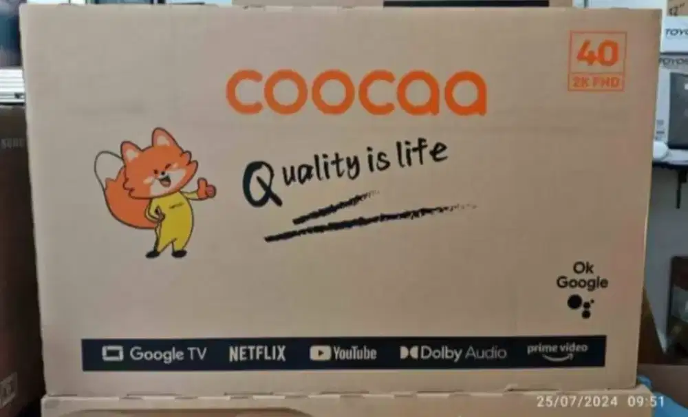 Jual coocaa 40 inch google tv. Jual butuh
