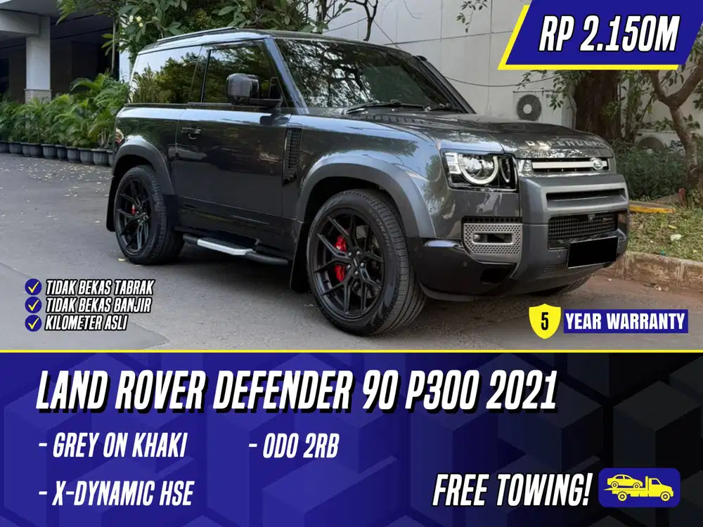 Land Rover Defender 90 P300 X-Dynamic HSE 2021 Black Hitam SE 2 Door
