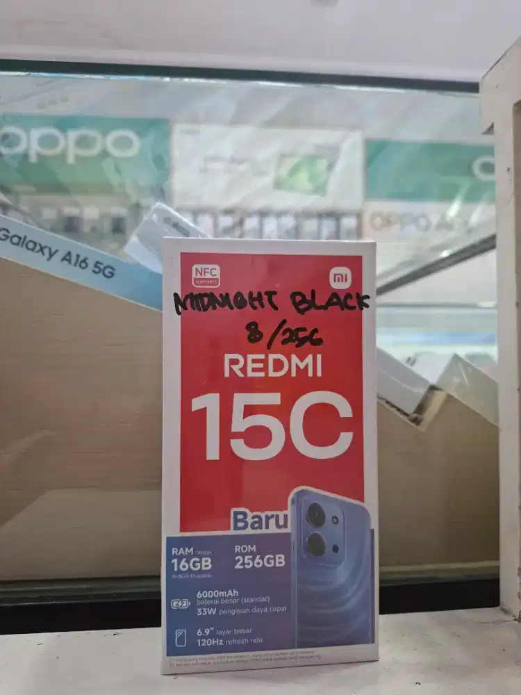 REDMI 15C 8/256 NEW MURAH GARANSI RESMI