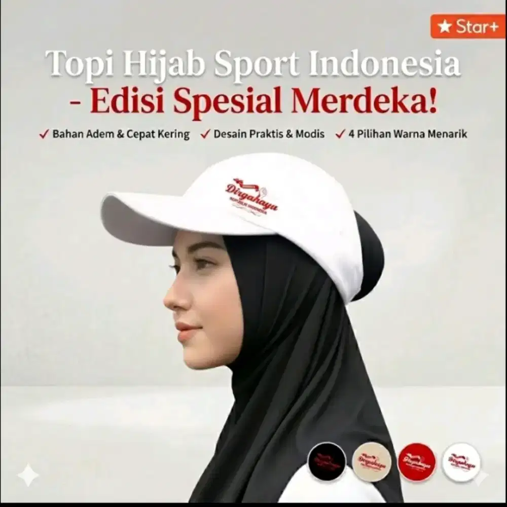 Topi hijab Edisi Kemerdekaan