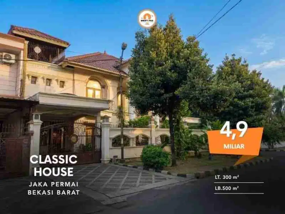Jual Cepat Rumah Mewah Jaka Permai Rp4,9 M Nego