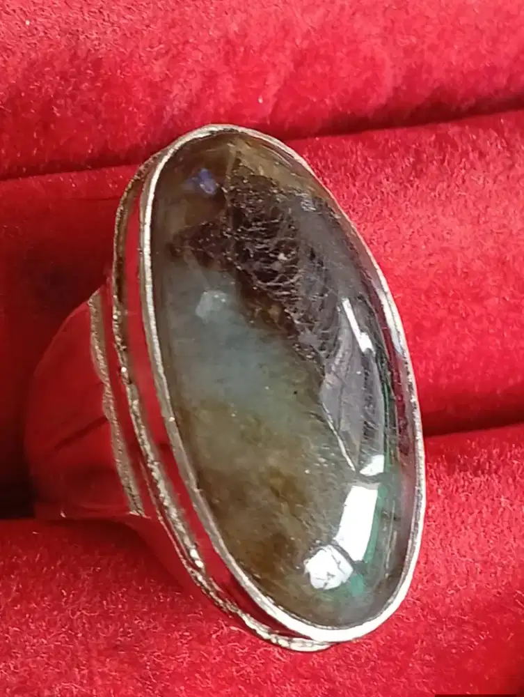 Batu cincin Labrador siap pakai Murah