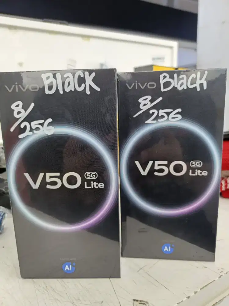 Vivo V50lite 5g 8/256 black New segel