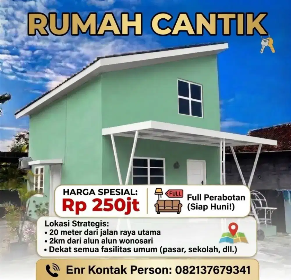 Rumah HOMESTAY FULL RENOVASI & PERABOT