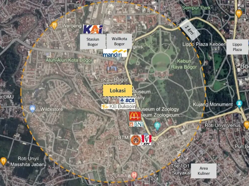 Tanah Kavling Strategis Raya Gereja Paledang Bogor Dekat Kebun Raya