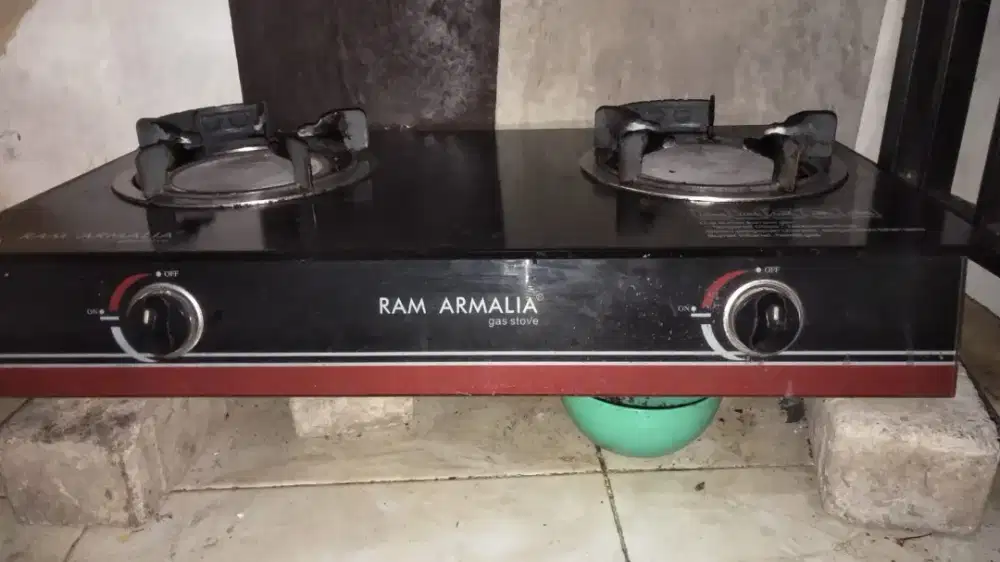 kompor glass kaca 2 tungku inflared