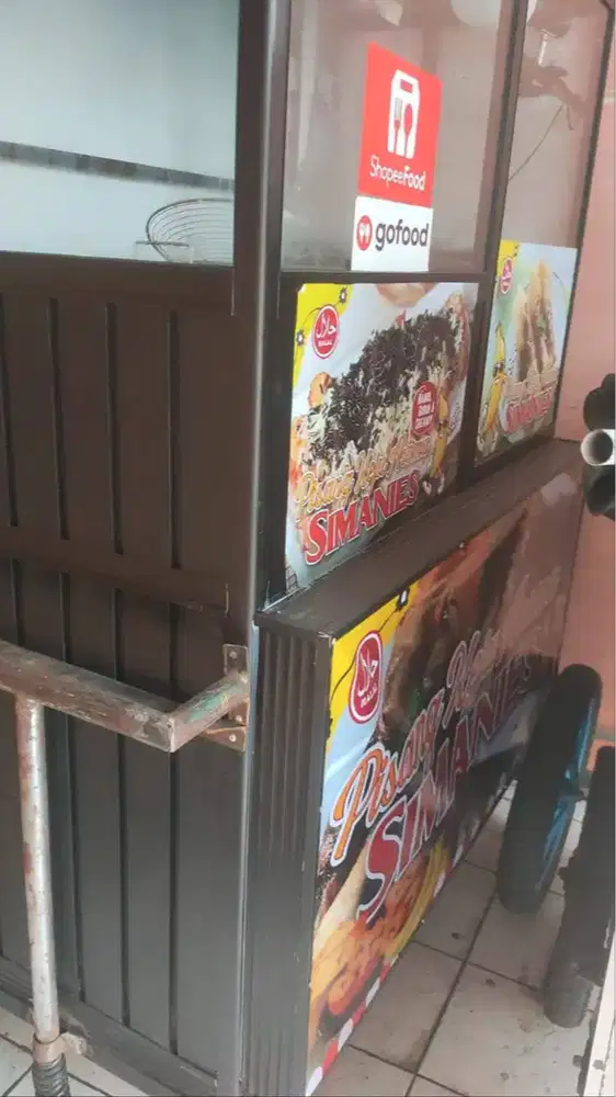 Jual gerobak full besi stainless dan kaca