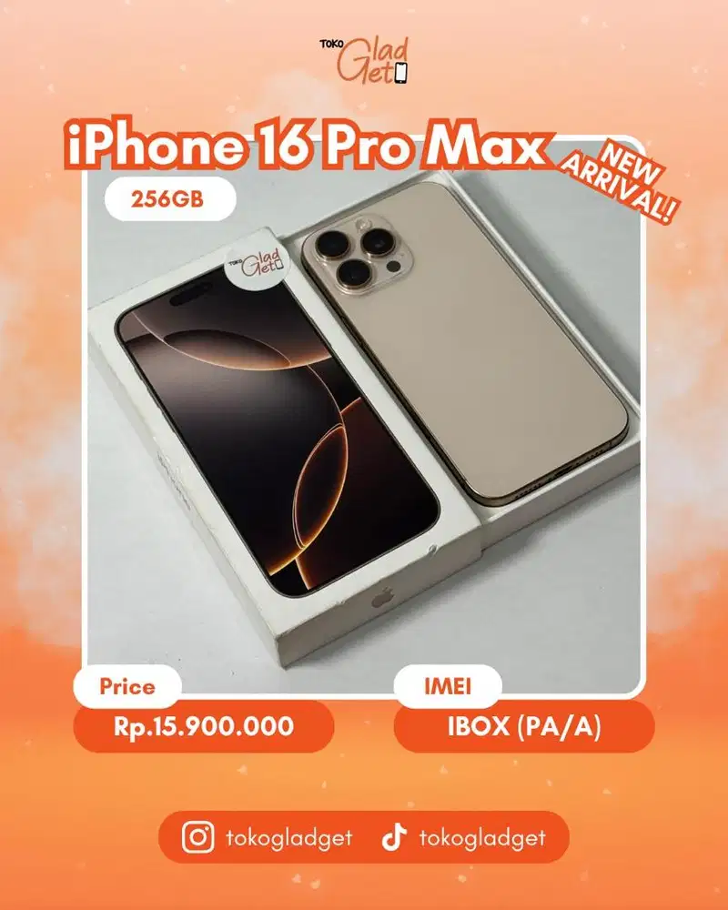 iPhone 16 Promax 256 Gb ex IBOX