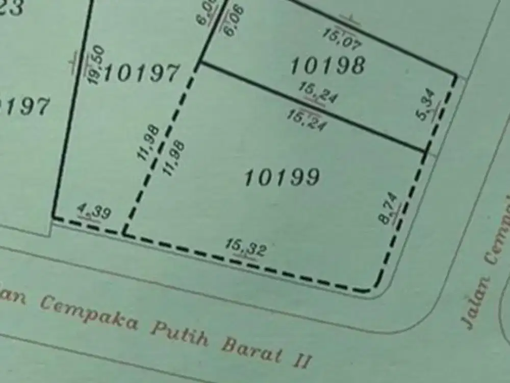 Dijual Kavling Hoek lokasi strategis siap bangun, cocok untuk perumahan di Cempaka Putih Barat