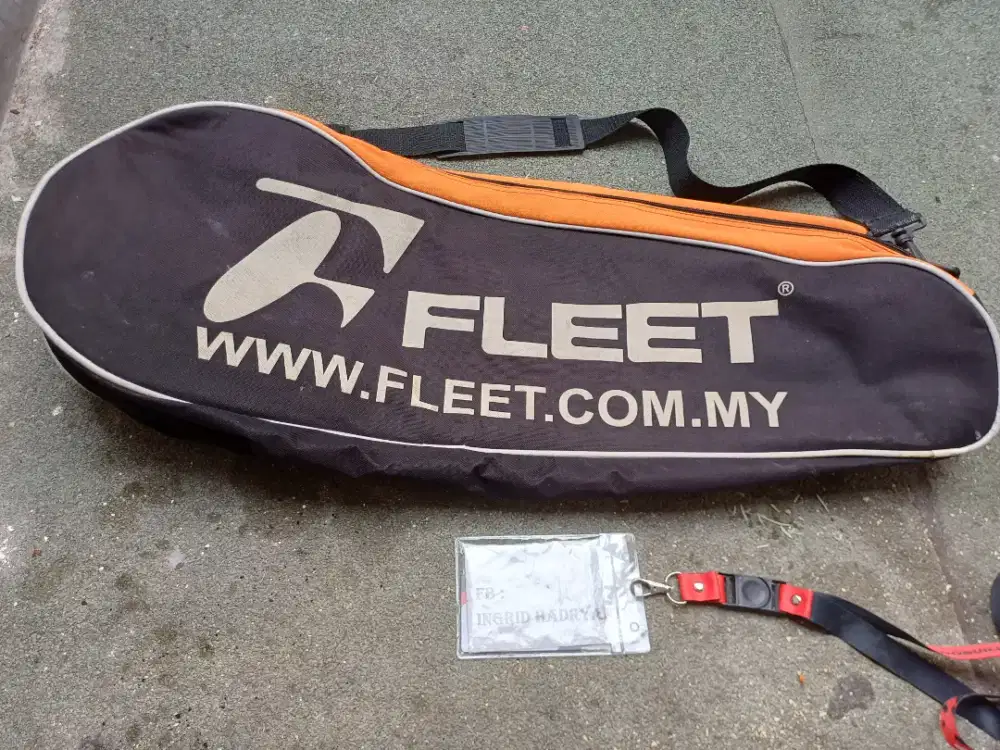Tas Padel/ Raket Hitam Orange Minus
