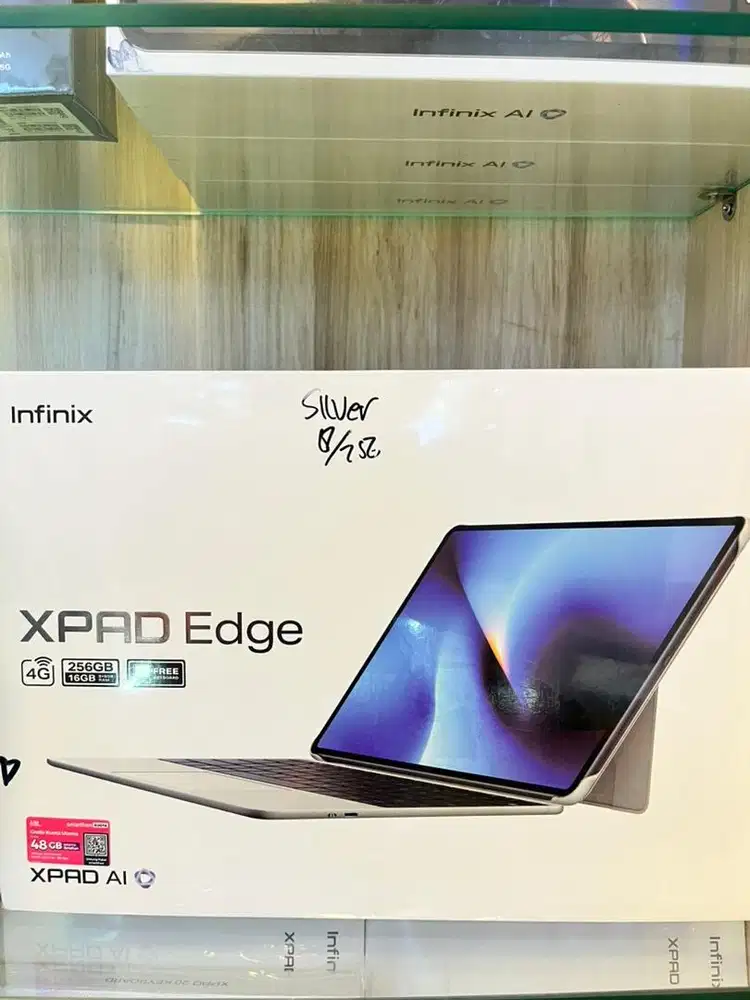 Infinix xpad edge 8/256 (include keyboard) bisa kartu sim