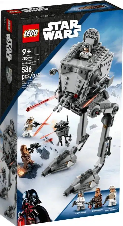 Star Wars Hoth AT-ST ATST Imperial Probe Droid Chewbacca Lego 75322
