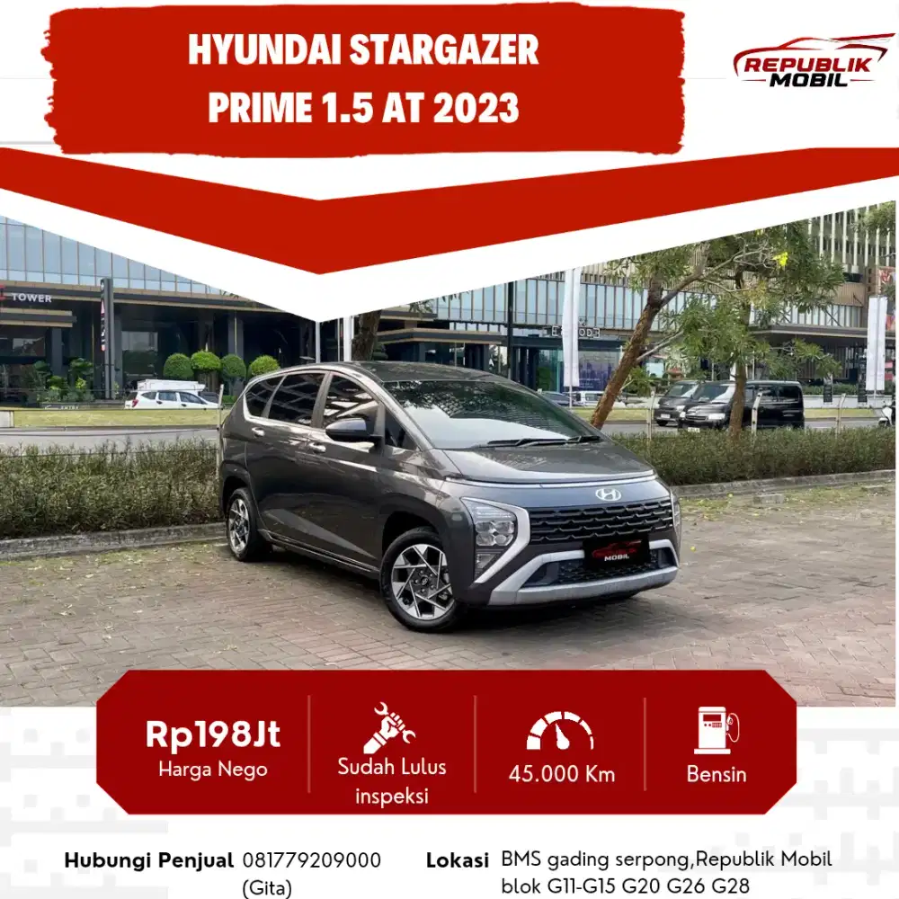 Hyundai Stargazer Prime 1.5 AT 2023 Captain Seat