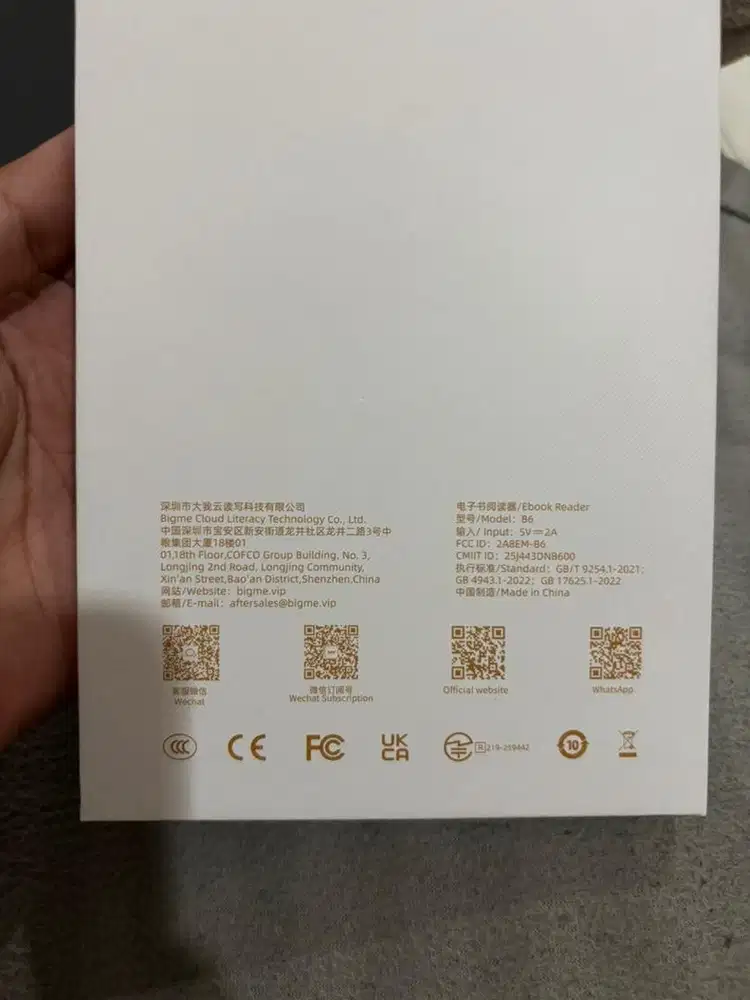 Bigme b6 color ebook eink reader android 14