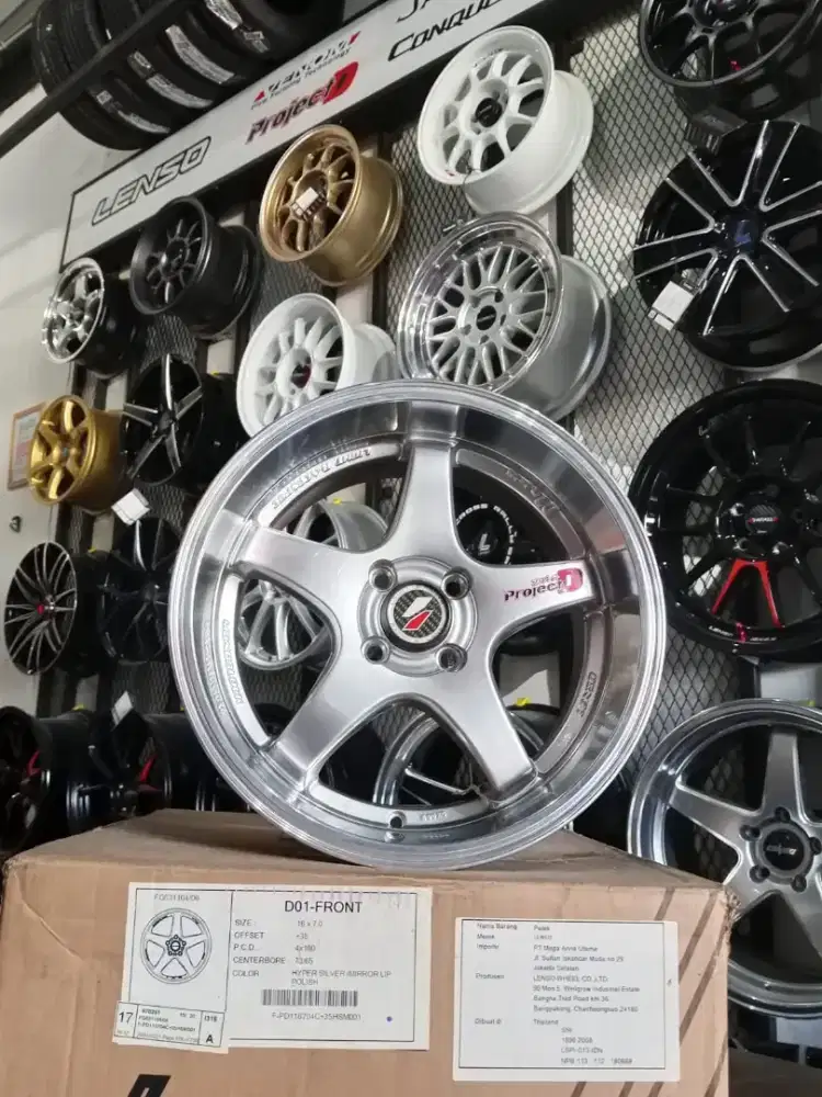 Velg lenso PD01 r16 4x100 lbr7/8 et35 original thailand