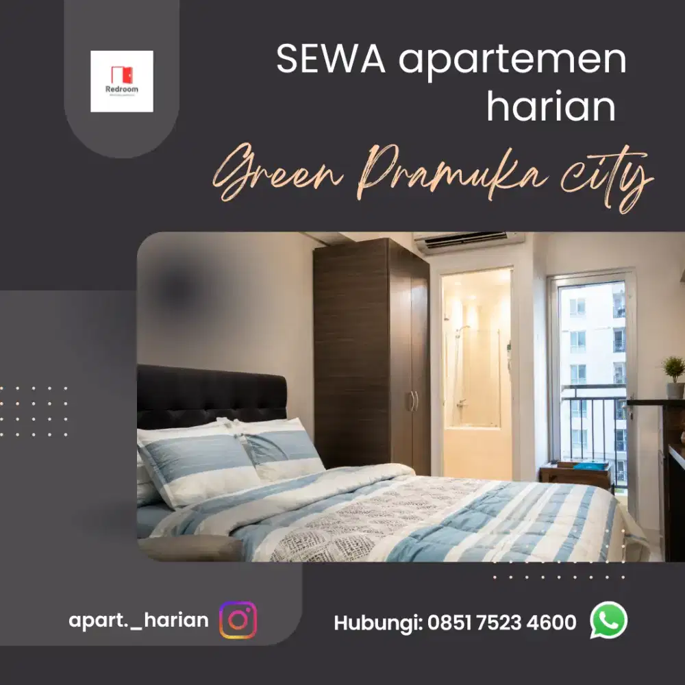 sewa apartemen harian green Pramuka city Jakarta pusat
