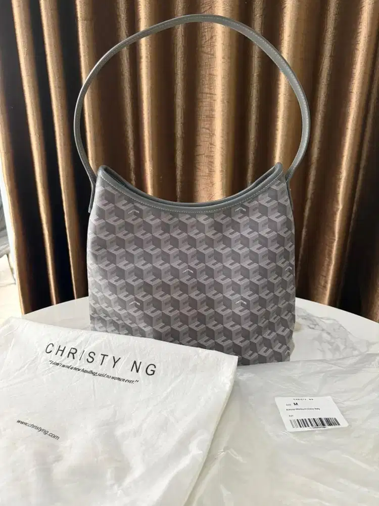Christy NG Alesso Medium Hobo Bag Ash