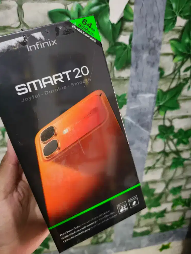 INFINIX SMART 20 BLACK RAM 4+4/64 GB ROM BARU GARANSI RESMI 12 bulan