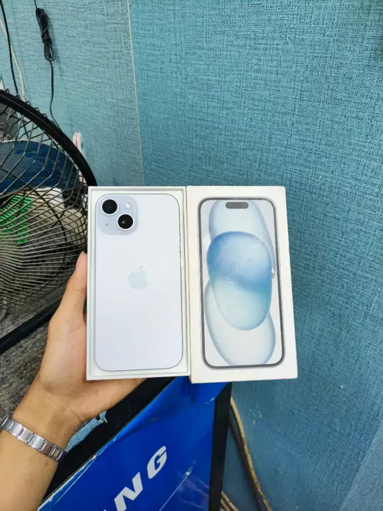 Iphone 15 128GB Ibox fullset second Original 100%