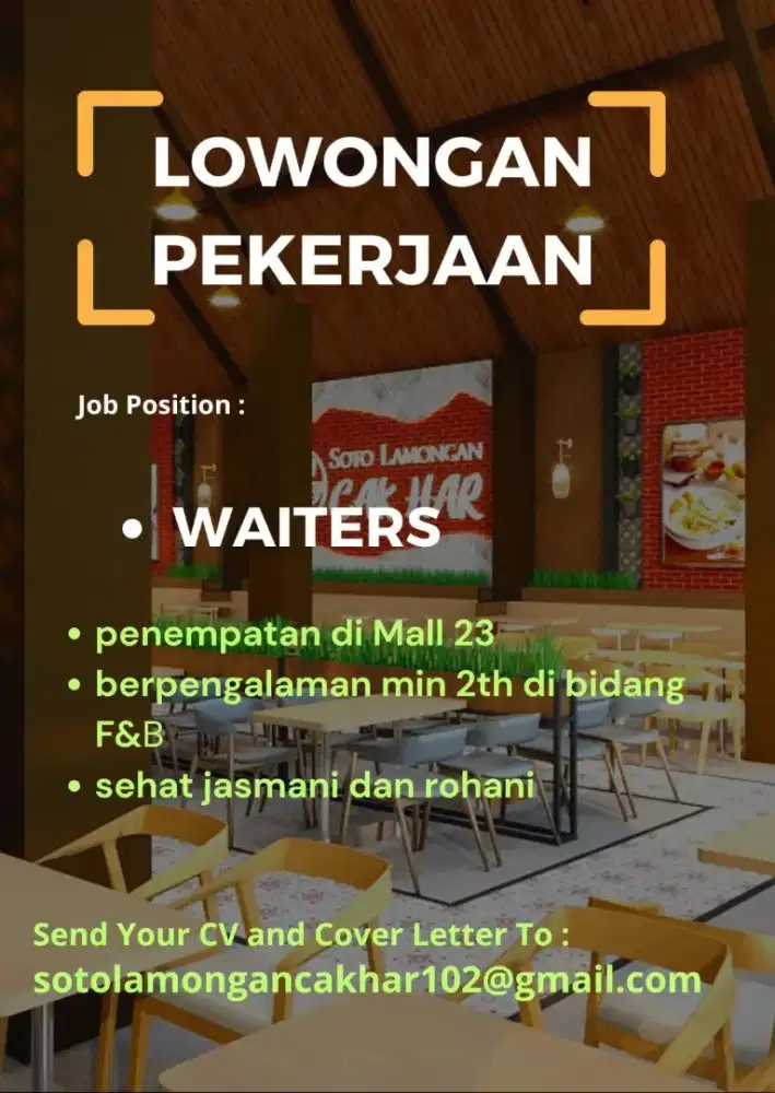 Waiter pria - wanita