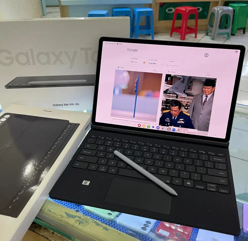 SAMSUNG TAB S10+ PLUS 5G RAM 12/256 KEYBOARD FULSET