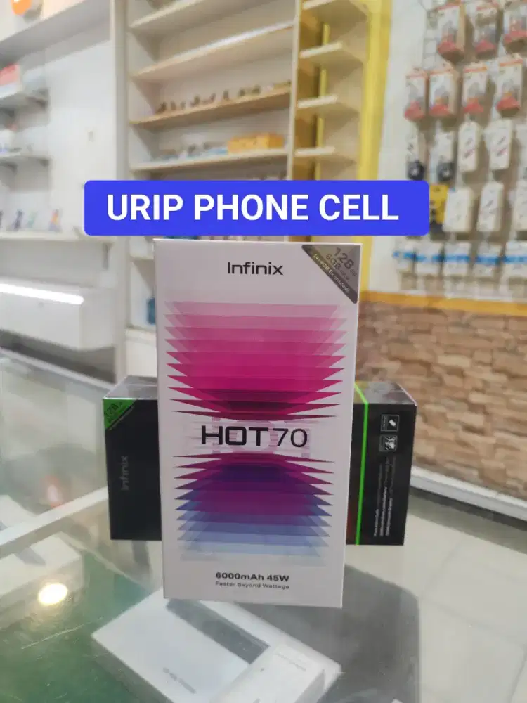 INFINIX HOT 70 6/128 promo+bonus cash & credit garansi Resmi