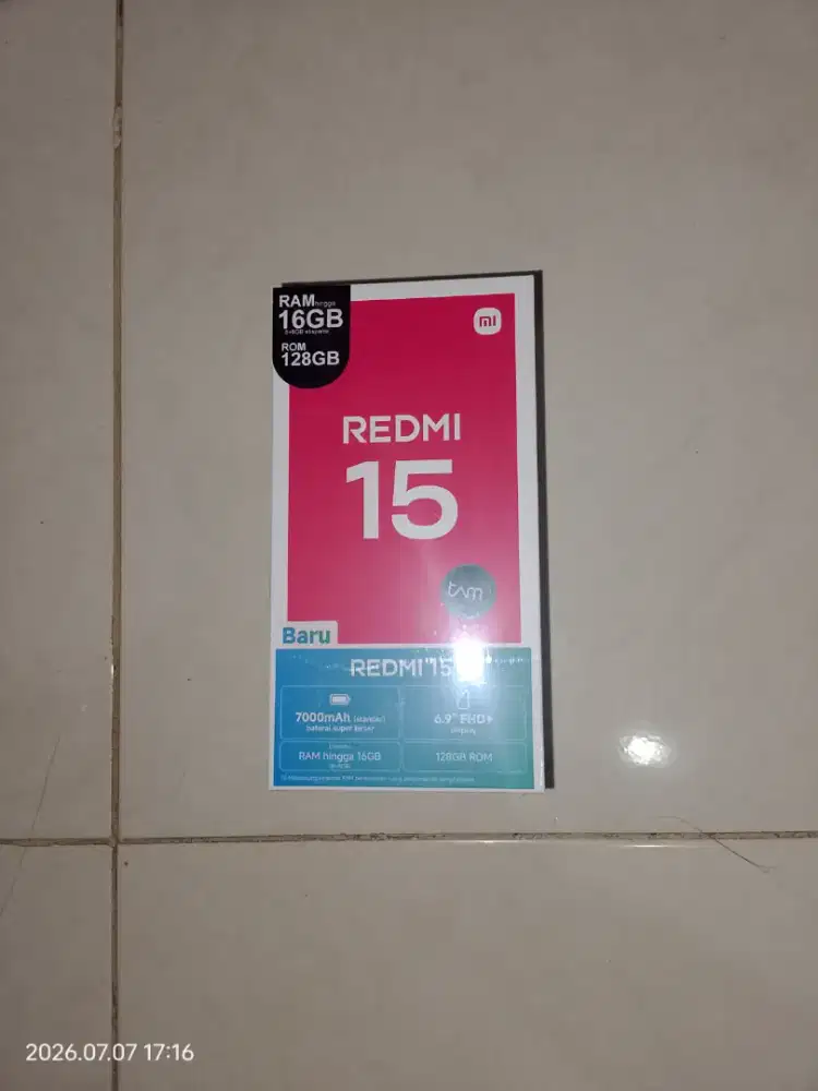 Redmi 15 ram 8+8/128