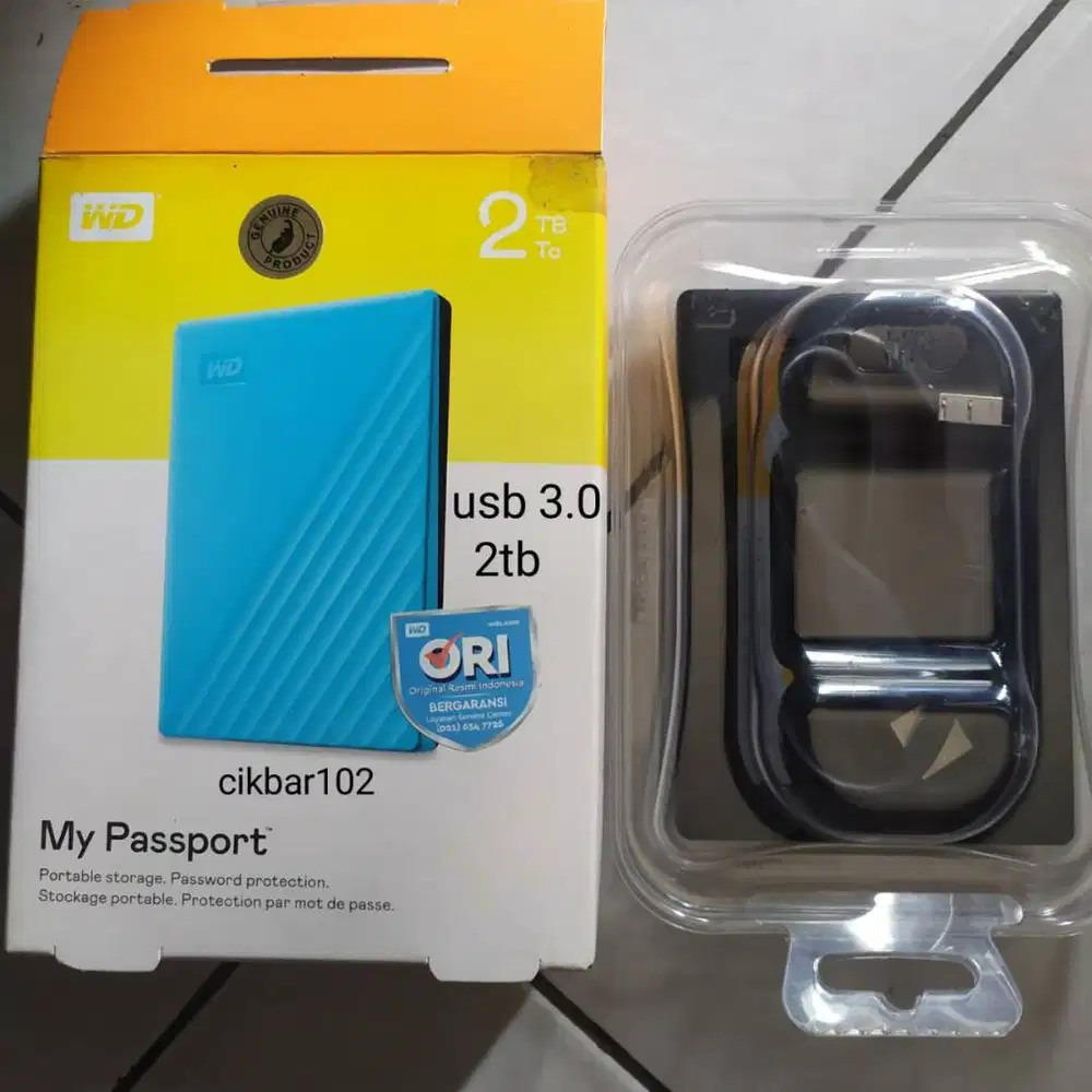 Hardisk external Like new 2 tb Wd My passport