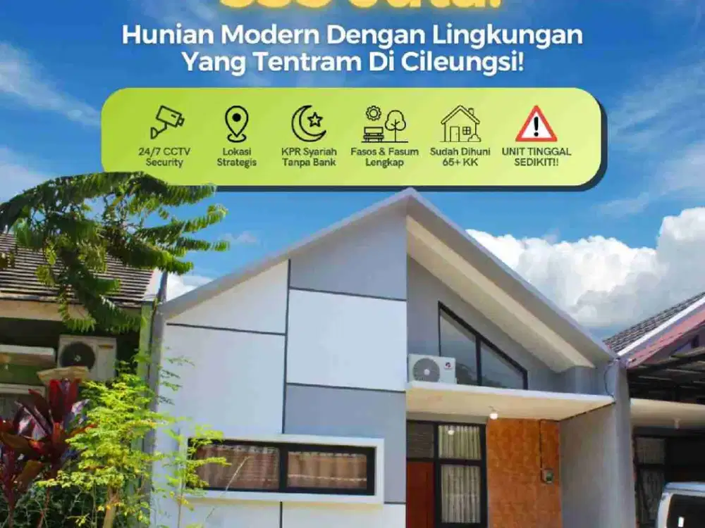 Rumah Murah Cileungsi Cibubur Dekat Kota Wisata Cibubur Dan Kota Bekasi dan Depok, Rumah Dalam Kompleks Perumahan