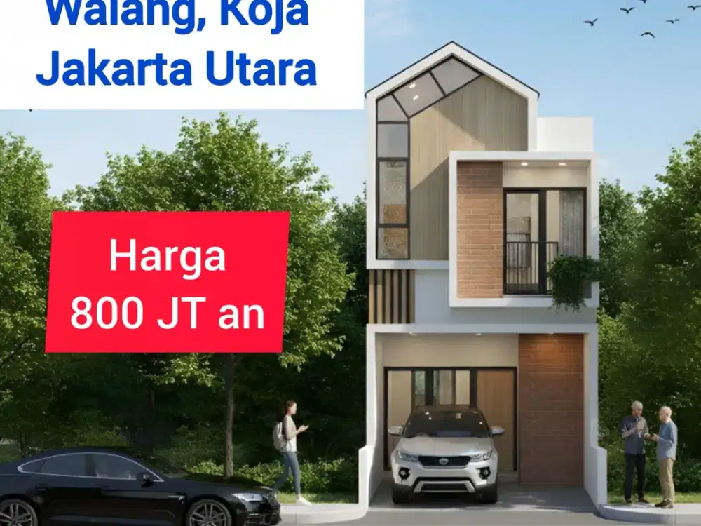 Rumah 2 Lantai Walang Koja Semper Jakarta Utara, Dekat ke Sunter Kelapa Gading Cempaka Putih Pulomas Rawamangun