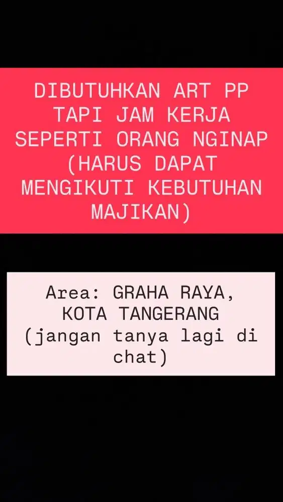 LOWONGAN ART MOMONG SERABUTAN EX YAYASAN