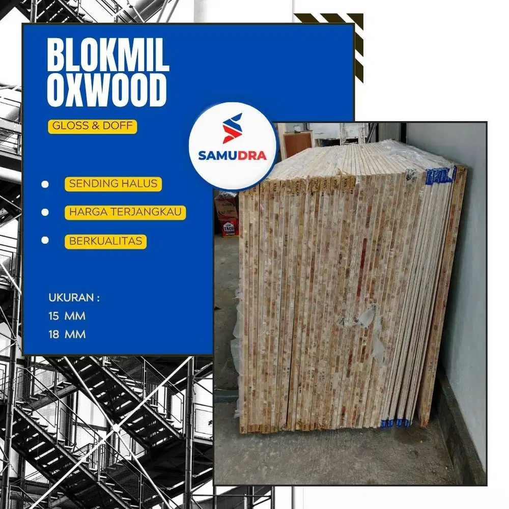 Blokmin 18mm Super Putih Gloss & Doff - Kualitas Premium Mulus