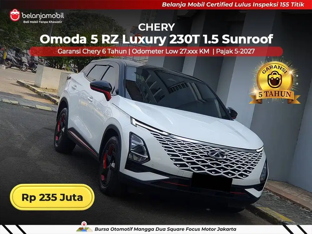 [ GARANSI 5TH ] Chery Omoda 5 RZ Luxury 230T 1.5 Sunroof AT 2023/2024