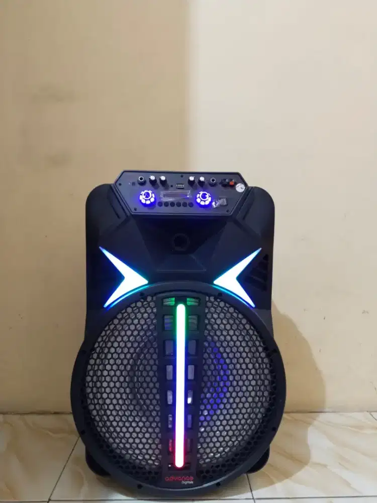 Speaker karaoke portable advance 15 inch fullset