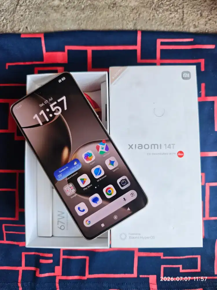 Xiaomi 14T 12/512 Fullset ori segel garansi On 2027