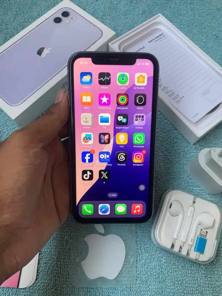 Iphone 11 64gb purple Kemenperin