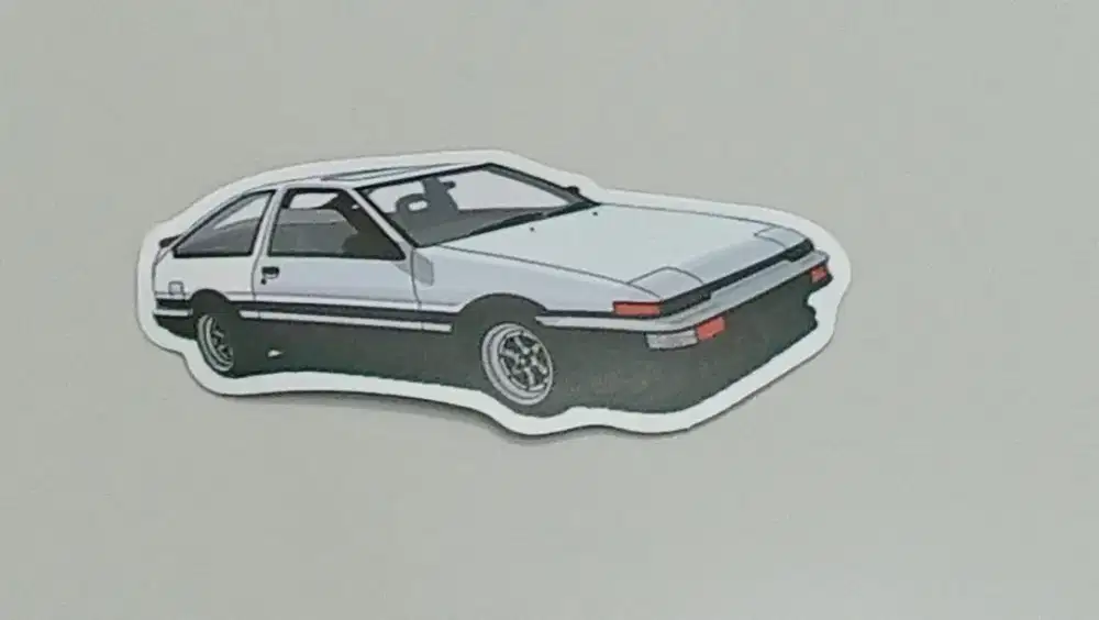 Stiker mobil Toyota AE86 & Bugatti