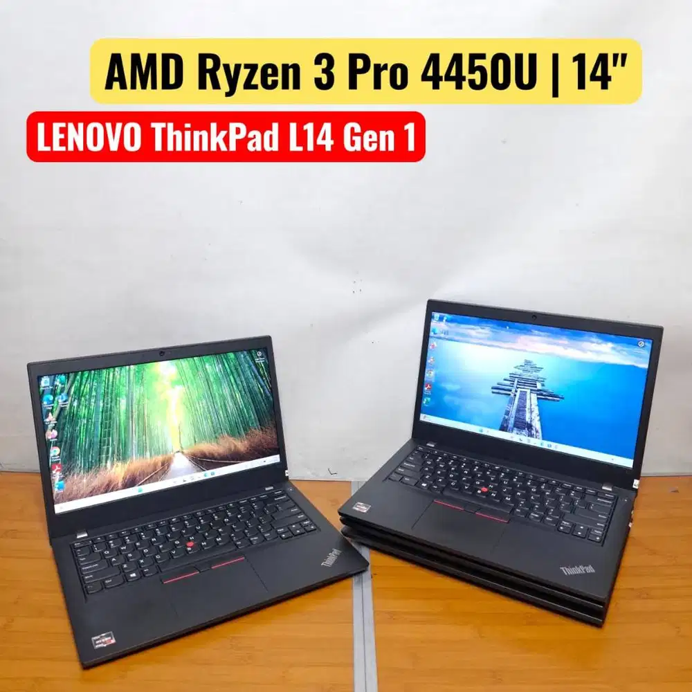 LAPTOP ThinkPad L14 G1 PROC AMD Ryzen 3 Pro cocok buat kerja / nugas