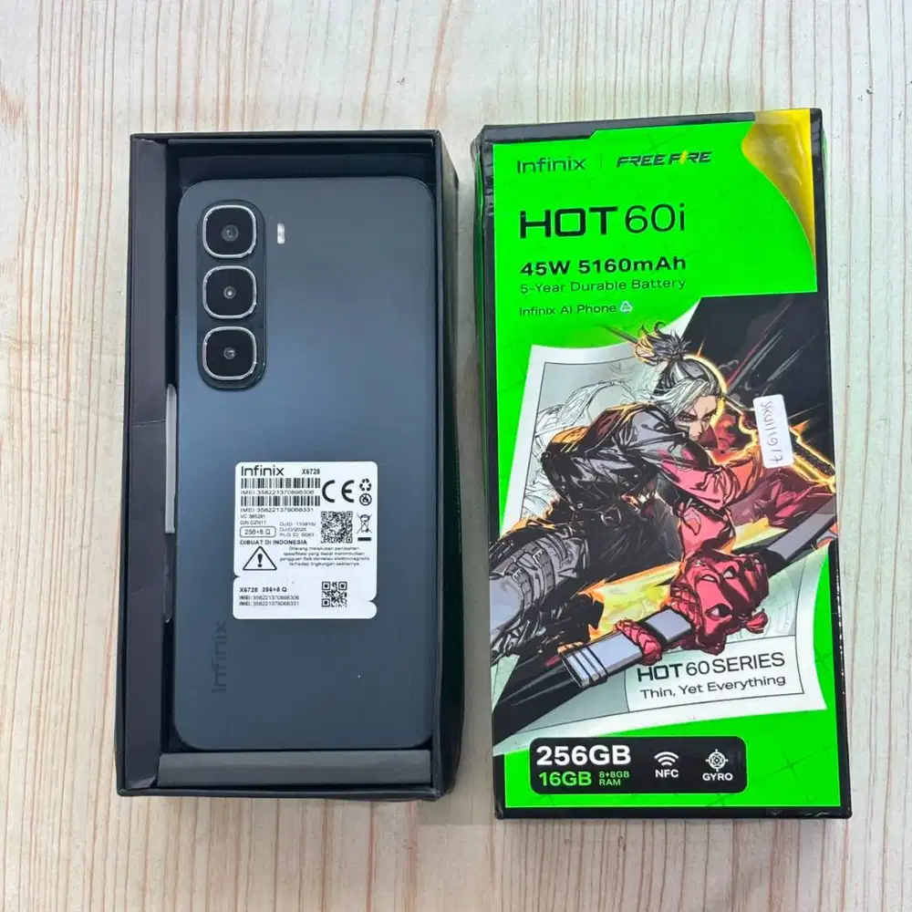 Infinix Hot 60i RAM 8GB / ROM 256GB Normal Siap Pakai