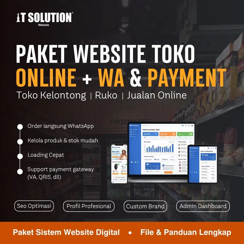 Paket Website Toko Online dengan Payment Profesional