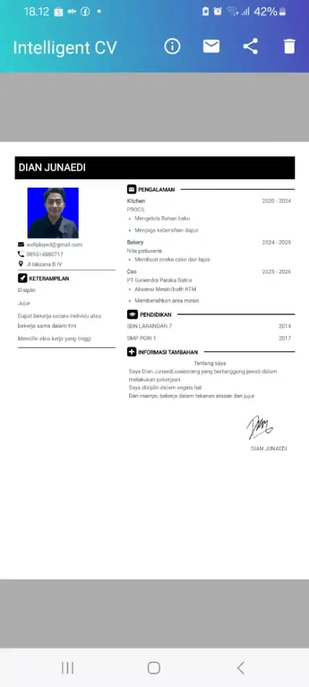 Info lowongan kerja