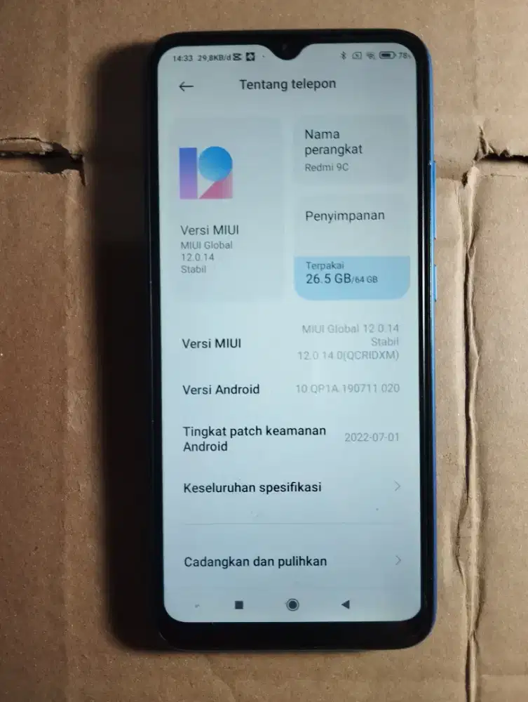 Redmi 9c 4/64 Second