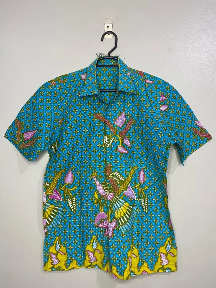 Batik bunga warna hijau
