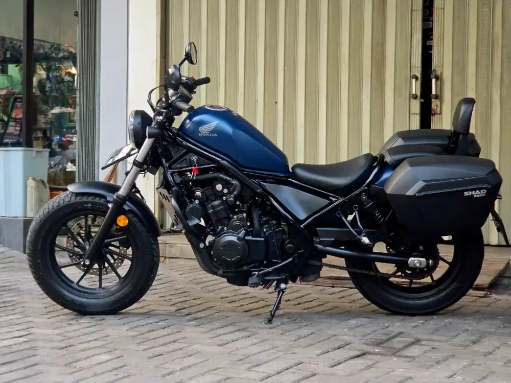 Moge Cruiser Honda Rebel/Cmx 500 th 2021 km11rb Like New Siap Turing