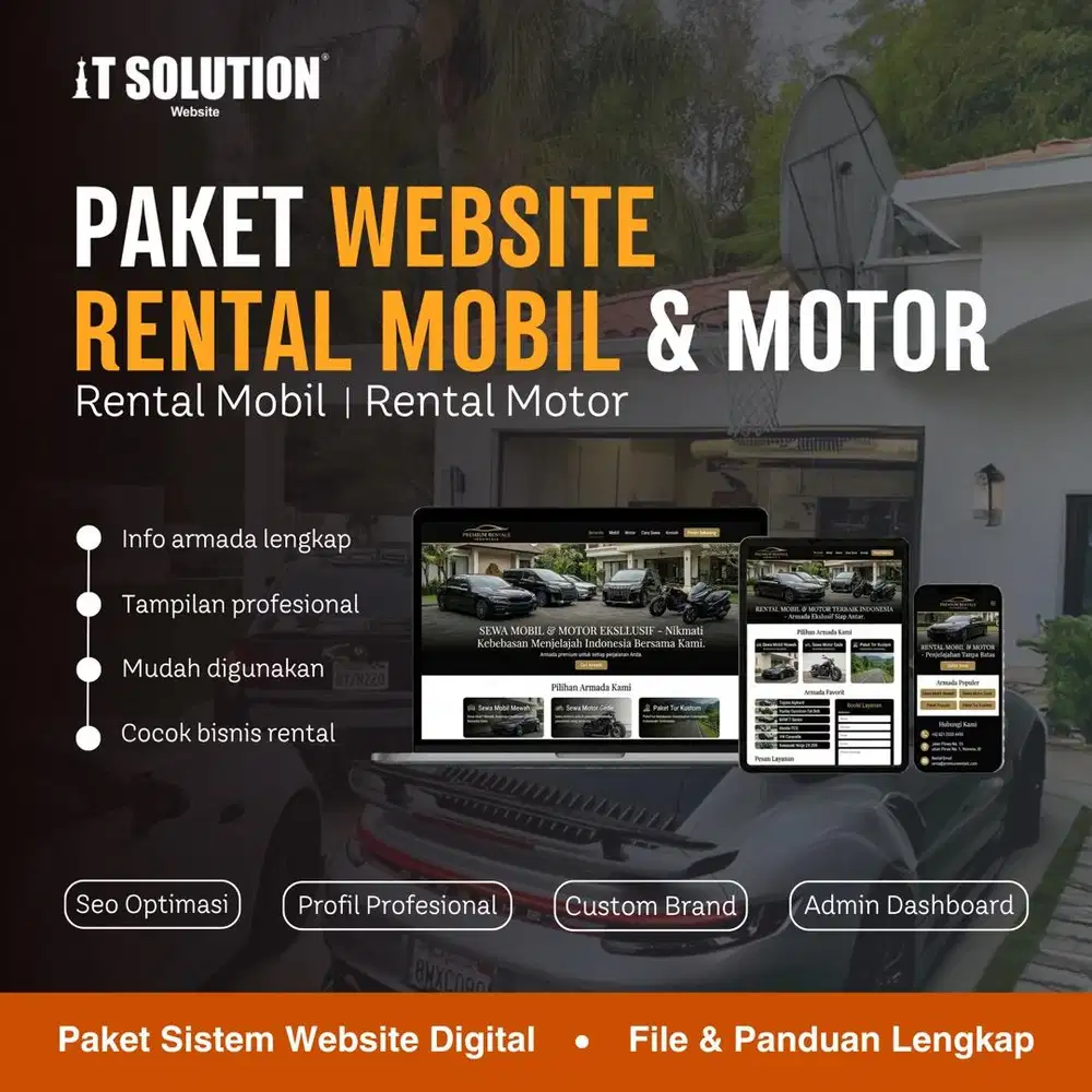 Paket Website Rental Mobil dan Motor Profesional di Batam