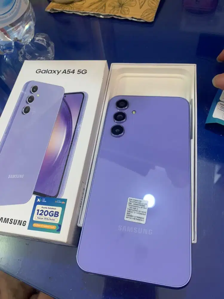 Samsung a54 8/256 lavender mulus lengkap