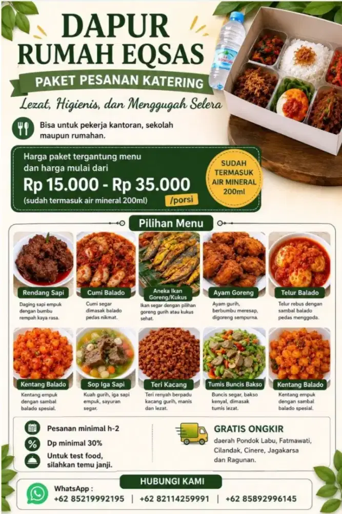 Menerima Pesanan Katering Acara dan Satuan