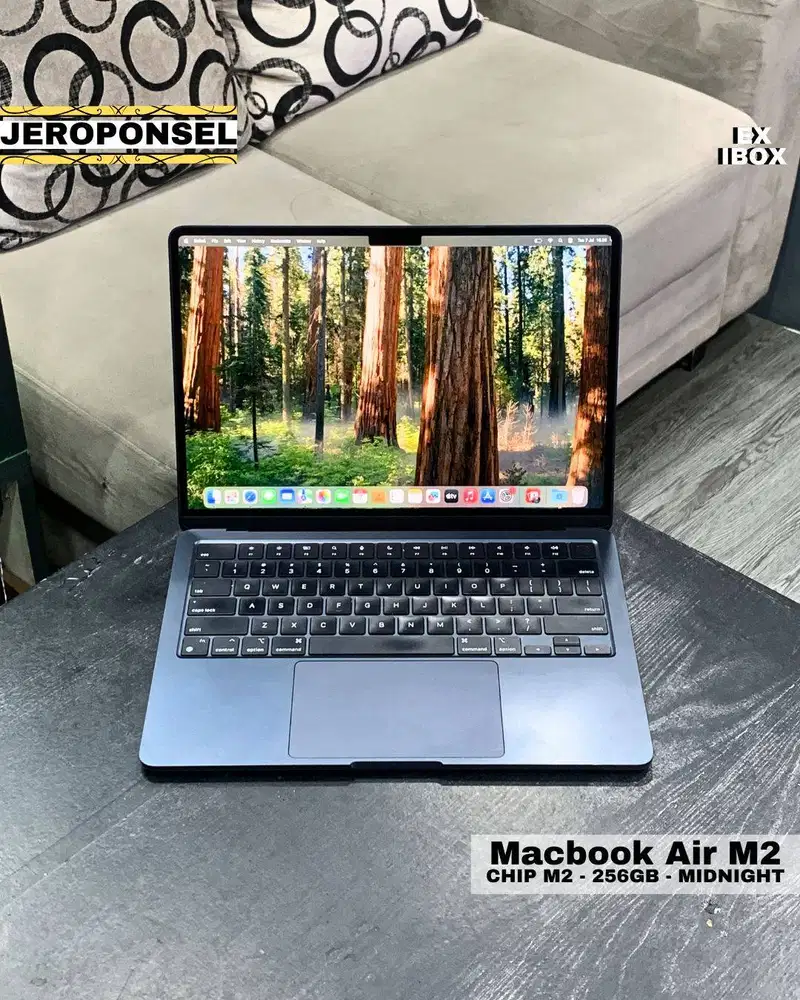 MACBOOK AIR M2 256GB EX IBOX MIDNIGHT MULUS BH 89%