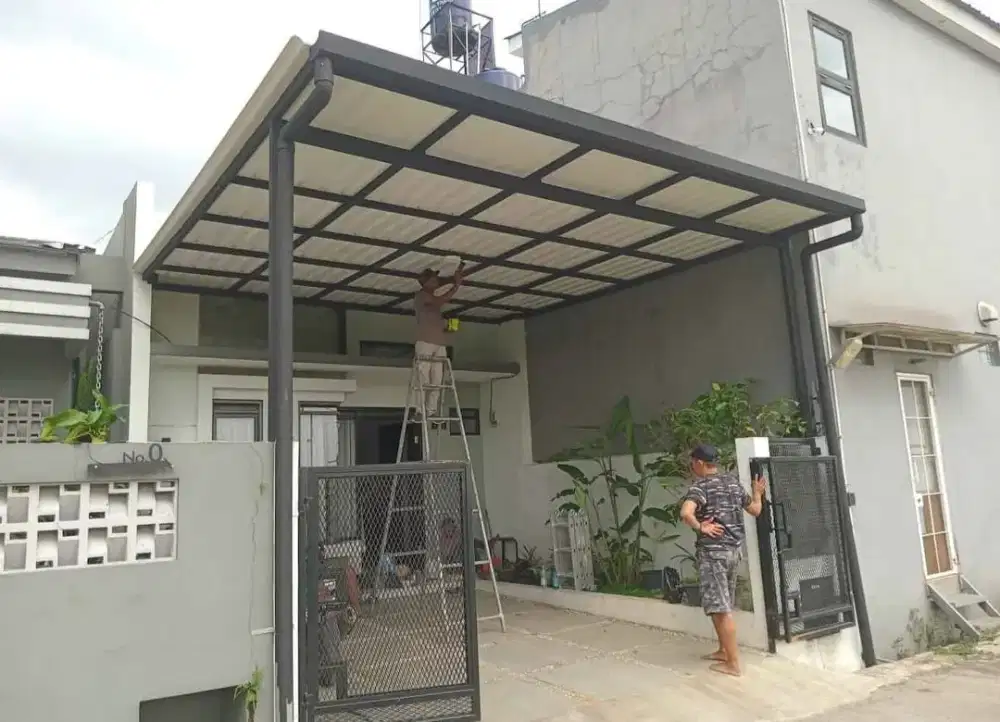 kanopi alderon rs minimalis +talang air 8199